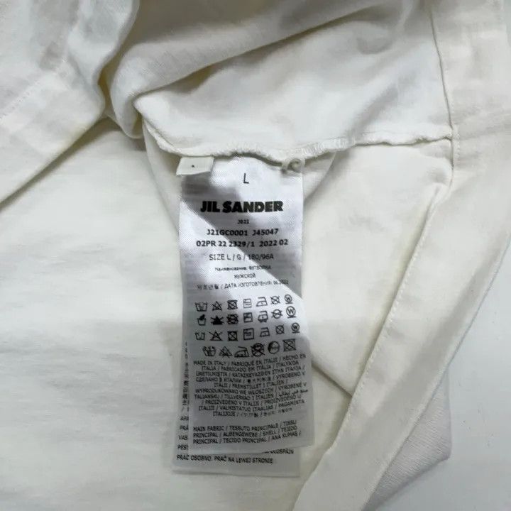 Jil Sander JIL SANDER Logo Print Casual Short Sleeve T-Shirt 0079 Size US L / EU 52-54 / 3 - 9 Thumbnail