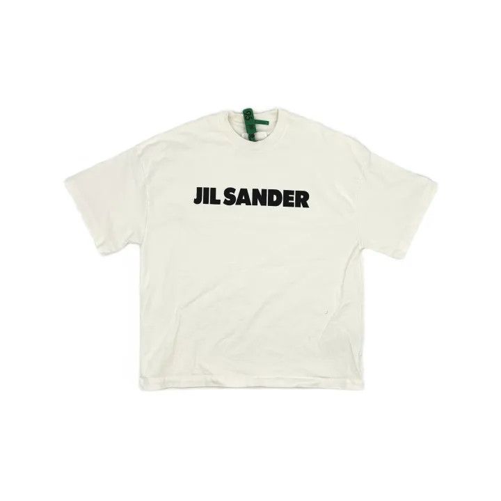 Jil Sander JIL SANDER Logo Print Casual Short Sleeve T-Shirt 0079 Size US L / EU 52-54 / 3 - 2 Thumbnail