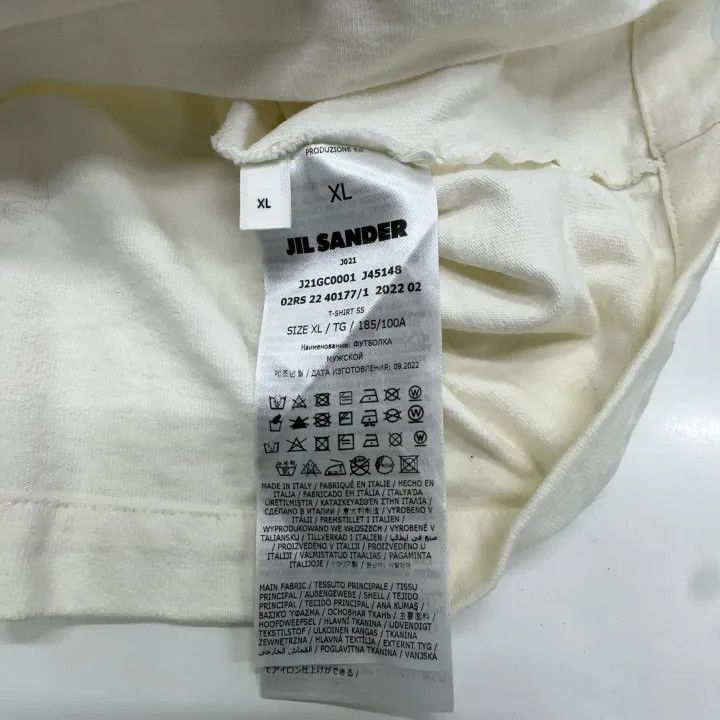 Jil Sander JIL SANDER Logo Print Short Sleeve T-Shirt 0079 Size US XL / EU 56 / 4 - 5 Thumbnail
