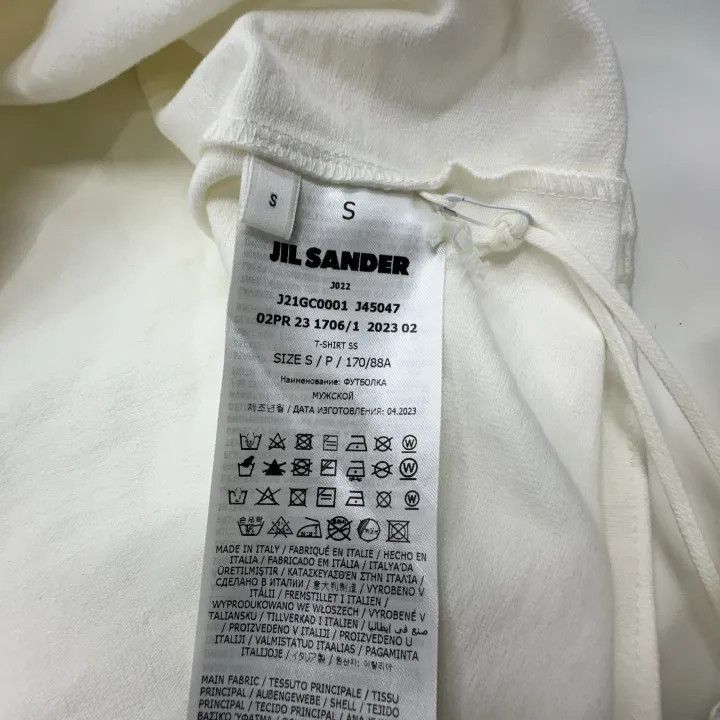 Jil Sander JIL SANDER Casual Logo Print Short Sleeve T-shirt 0079 Size US S / EU 44-46 / 1 - 5 Thumbnail