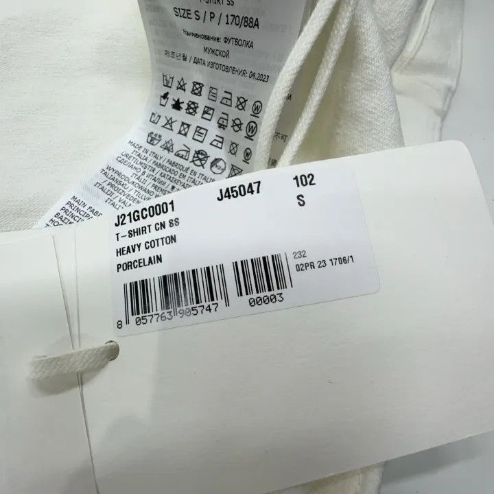 Jil Sander JIL SANDER Casual Logo Print Short Sleeve T-shirt 0079 Size US S / EU 44-46 / 1 - 4 Thumbnail