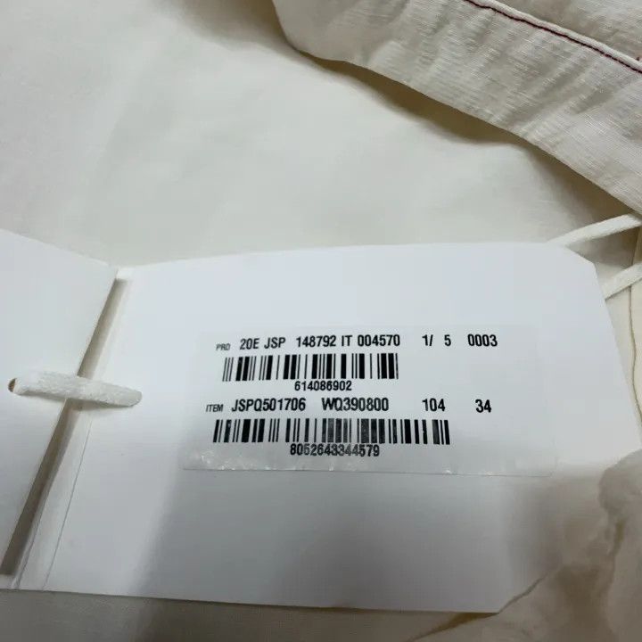 Jil Sander Jil Sander Long Sleeve Dress in Off-White 0079 Size US S / EU 44-46 / 1 - 5 Thumbnail