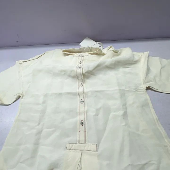 Jil Sander Jil Sander Long Sleeve Dress in Off-White 0079 Size US S / EU 44-46 / 1 - 13 Thumbnail