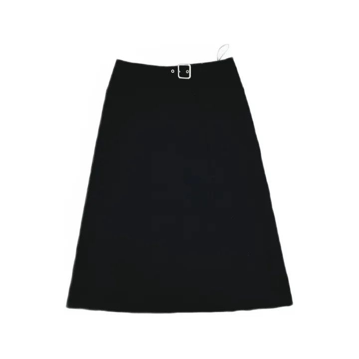Jil Sander JIL SANDER Black Minimalist Zip Skirt 0079 Size US 36 / EU 52 - 2 Thumbnail