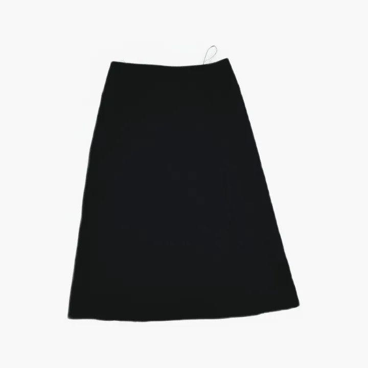Jil Sander JIL SANDER Black Minimalist Zip Skirt 0079 Size US 36 / EU 52 - 3 Thumbnail