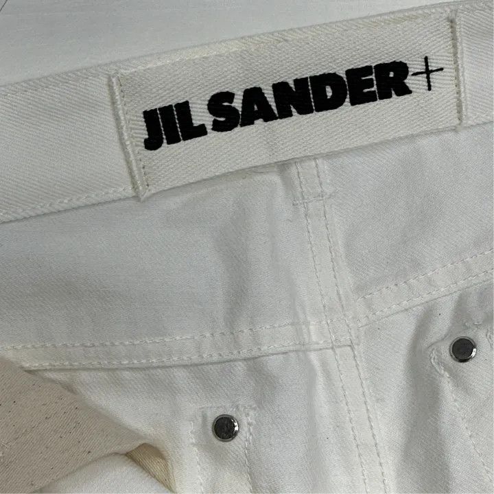 Jil Sander JIL SANDER Men's White Casual Straight Leg Pants 0079 Size US 30 / EU 46 - 4 Thumbnail