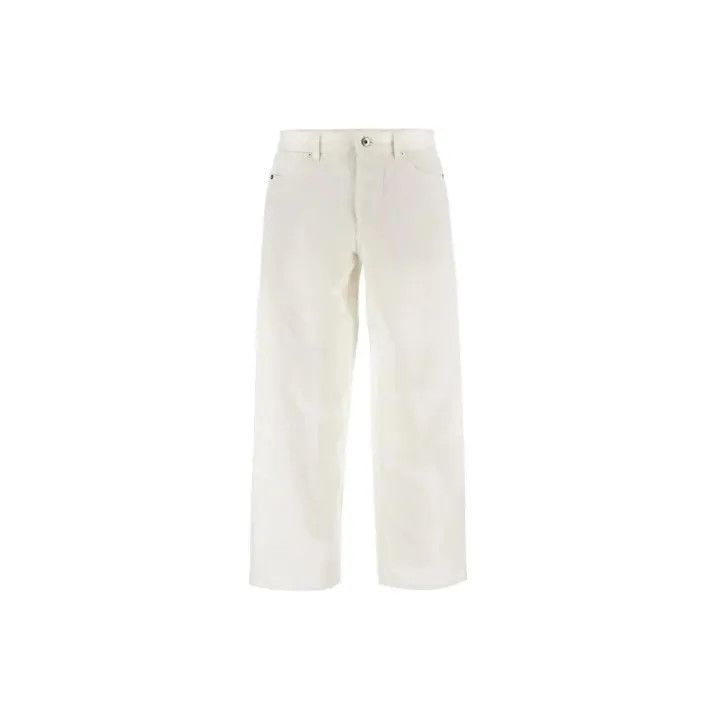 Jil Sander JIL SANDER Men's White Casual Straight Leg Pants 0079 Size US 30 / EU 46 - 2 Thumbnail