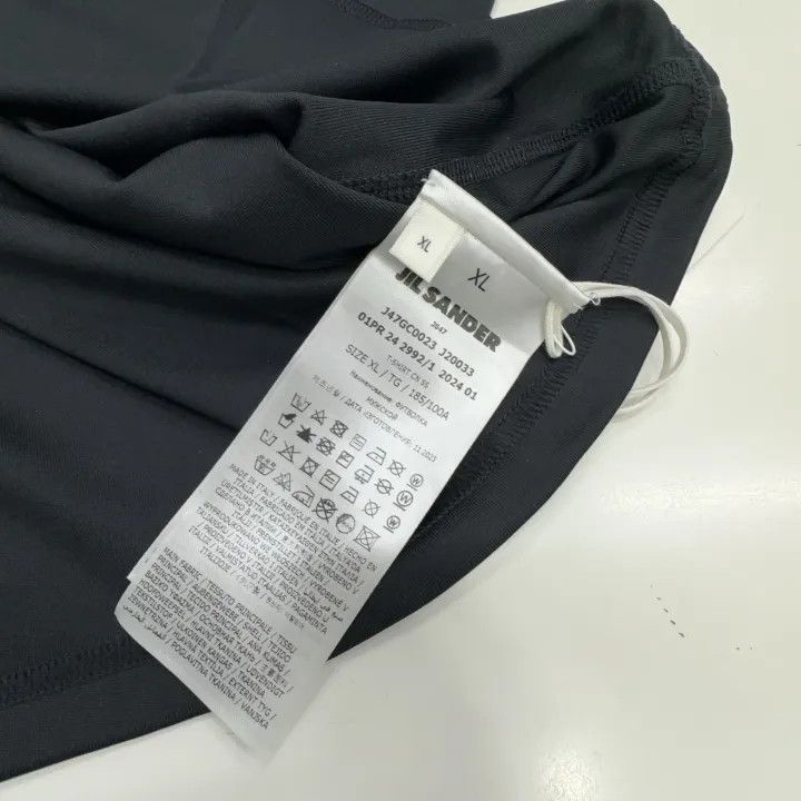 Jil Sander JIL SANDER Classic Black Short Sleeve T-Shirt 0079 Size US XL / EU 56 / 4 - 3 Thumbnail