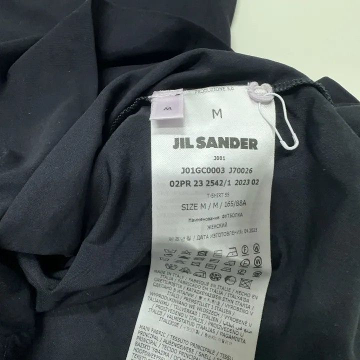 Jil Sander JIL SANDER Plain Crew Neck Short Sleeve T-Shirt 0079 Size US M / EU 48-50 / 2 - 6 Thumbnail
