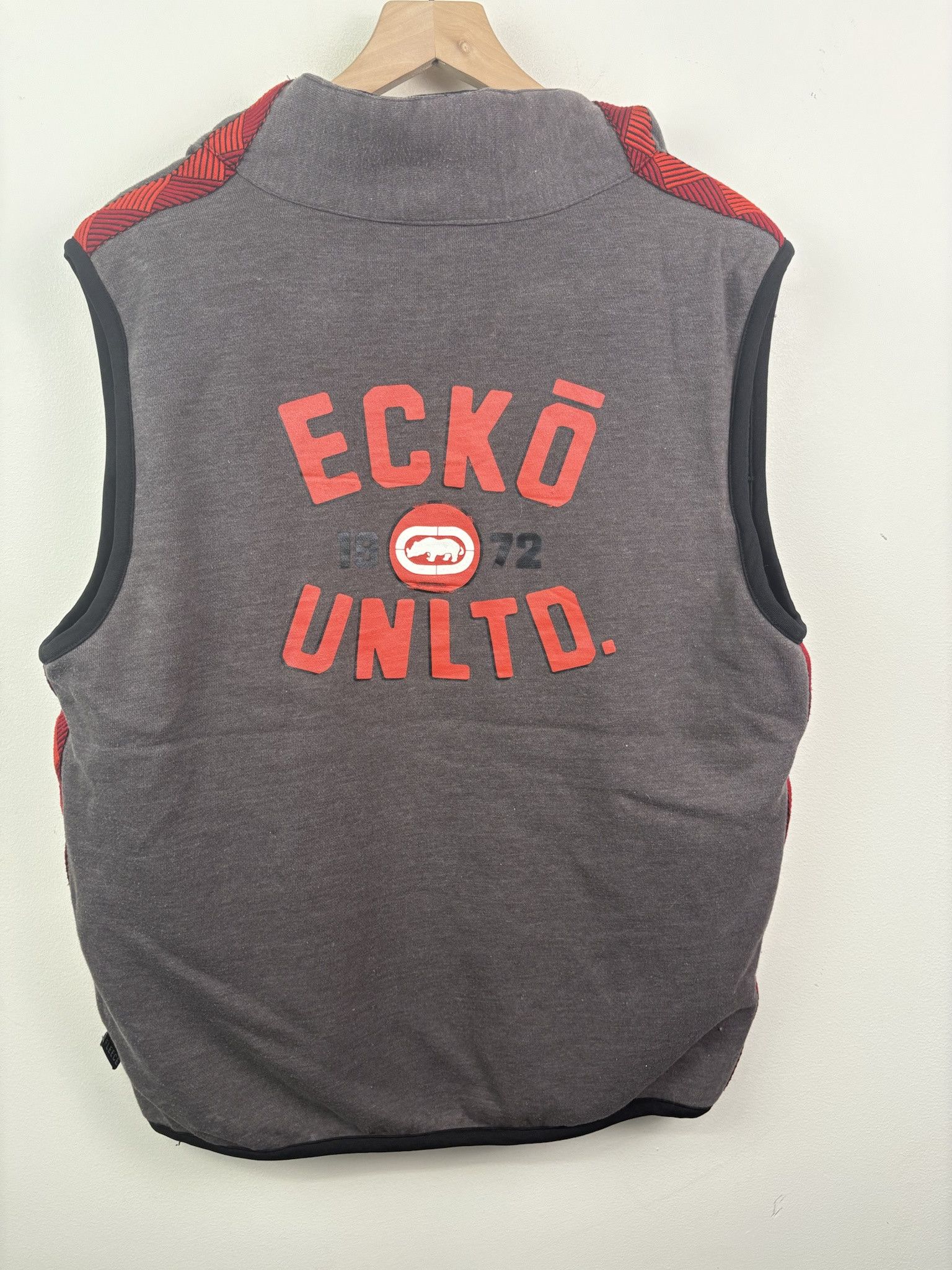 Ecko Unltd. × Vintage Vintage 00's Y2K Ecko Unltd. Cutoff Full Zip "72" Vest Size M Size US M / EU 48-50 / 2 - 3 Thumbnail