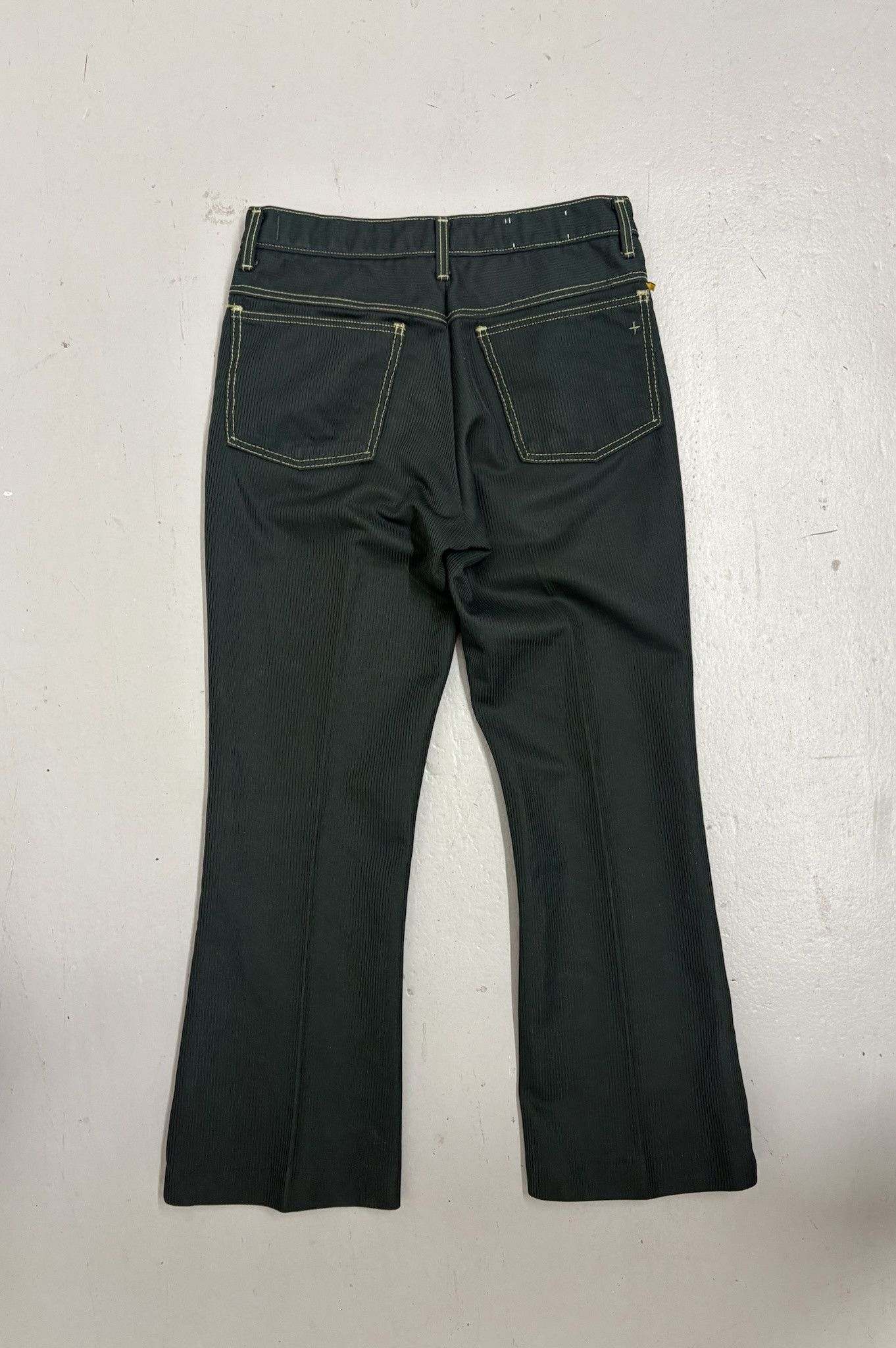 Farah × Vintage Vintage 90's Farah Texture Lined Green Polyester Denim Size 30x30 Size US 30 / EU 46 - 3 Thumbnail