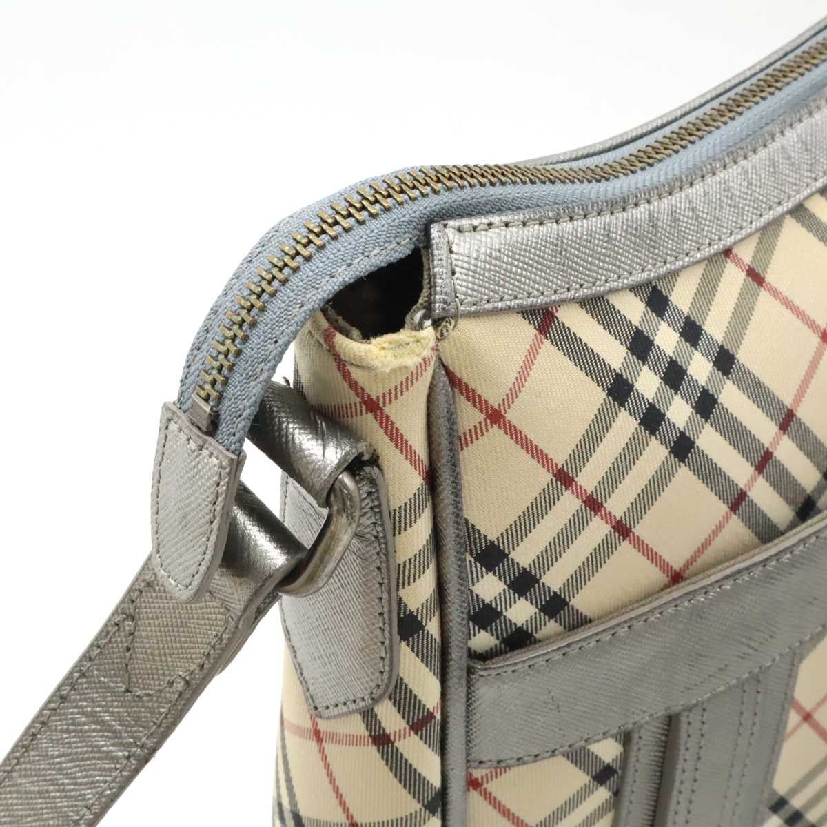 Burberry Burberry Burberry Nova Check Canvas Shoulder Bag Canvas Shoulder Bag Size ONE SIZE - 4 Thumbnail
