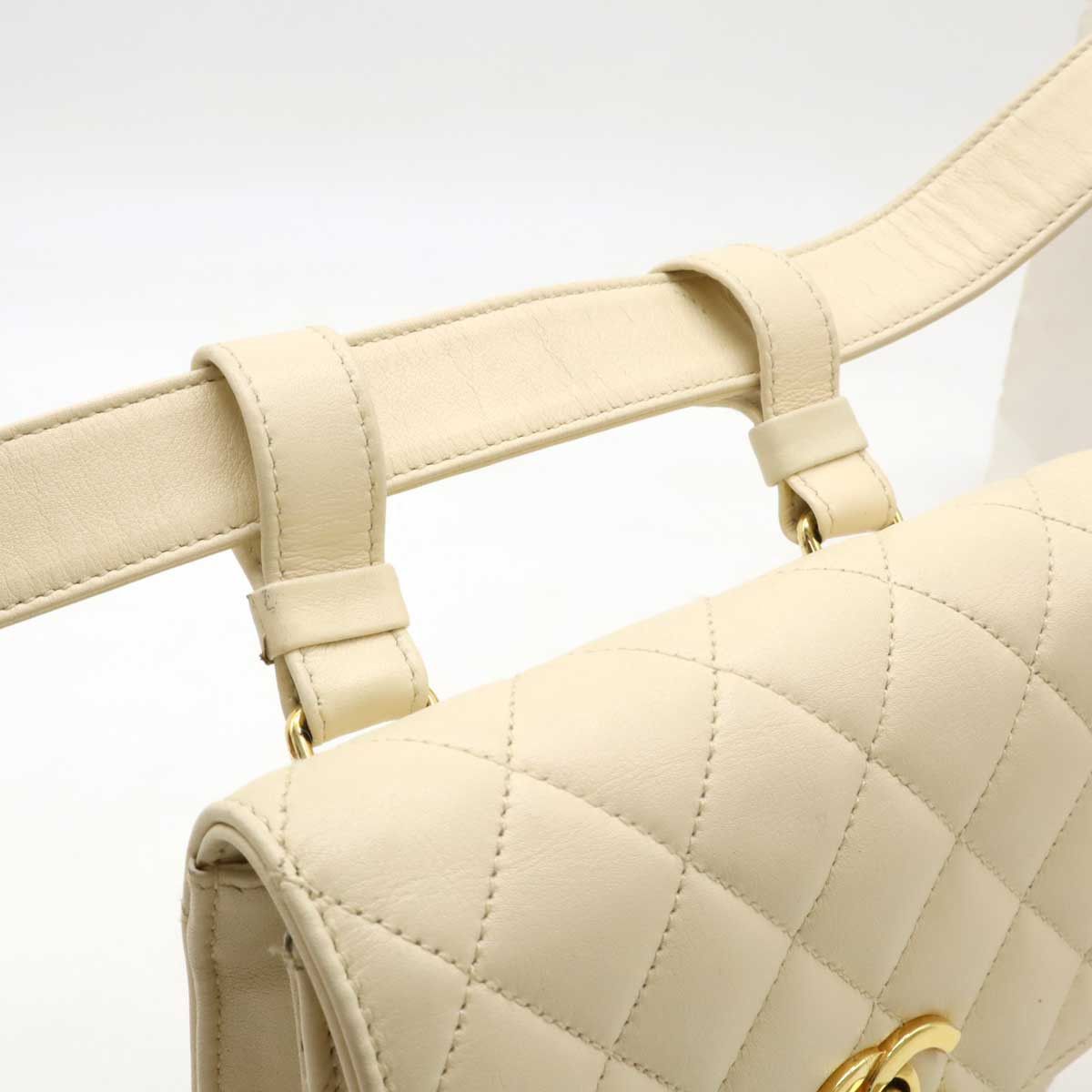 Chanel Chanel Chanel Matelasse Coco Mark Leather Waist Bag Leather Belt Bag Size ONE SIZE - 6 Thumbnail