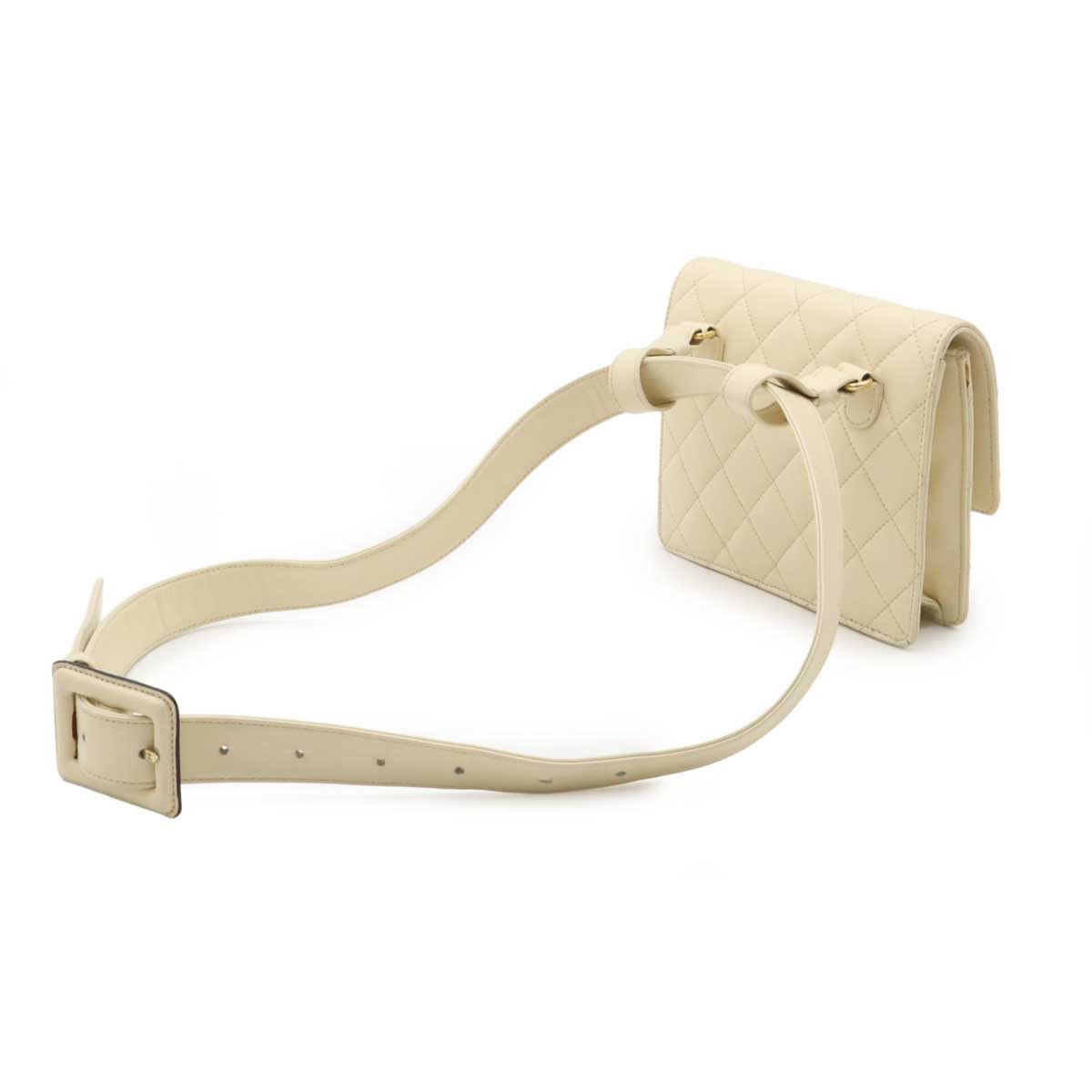 Chanel Chanel Chanel Matelasse Coco Mark Leather Waist Bag Leather Belt Bag Size ONE SIZE - 2 Thumbnail