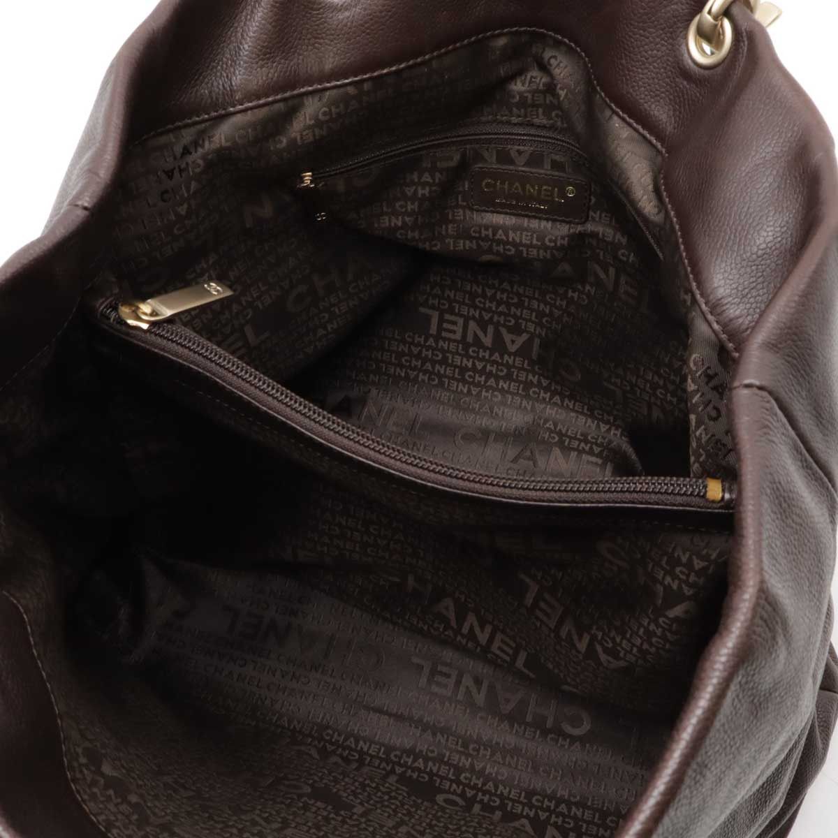 Chanel Chanel Chanel Coco Mark Caviar Tote Bag Leather Tote Bag Size ONE SIZE - 6 Thumbnail