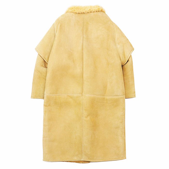 Celine Celine Celine Mouton Layered Sleeve Stand Collar Lambskin Coat Leather Outerwear 2D168269F Size ONE SIZE - 14 Thumbnail