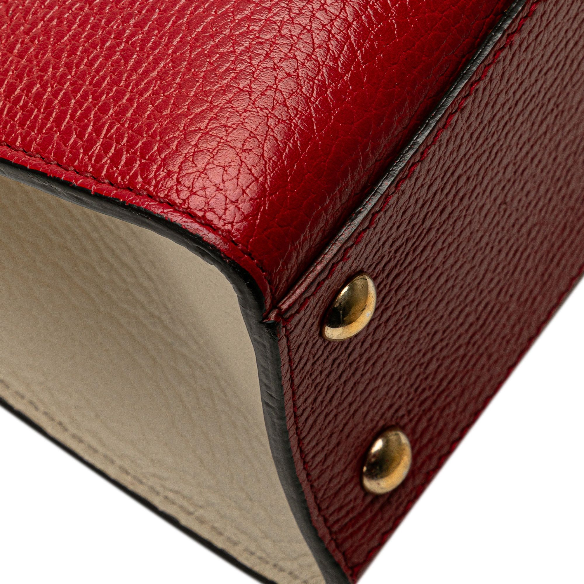 Gucci Gucci Medium Tricolor Pebbled Calfskin Soho Convertible Top Handle Bag Size ONE SIZE - 8 Thumbnail
