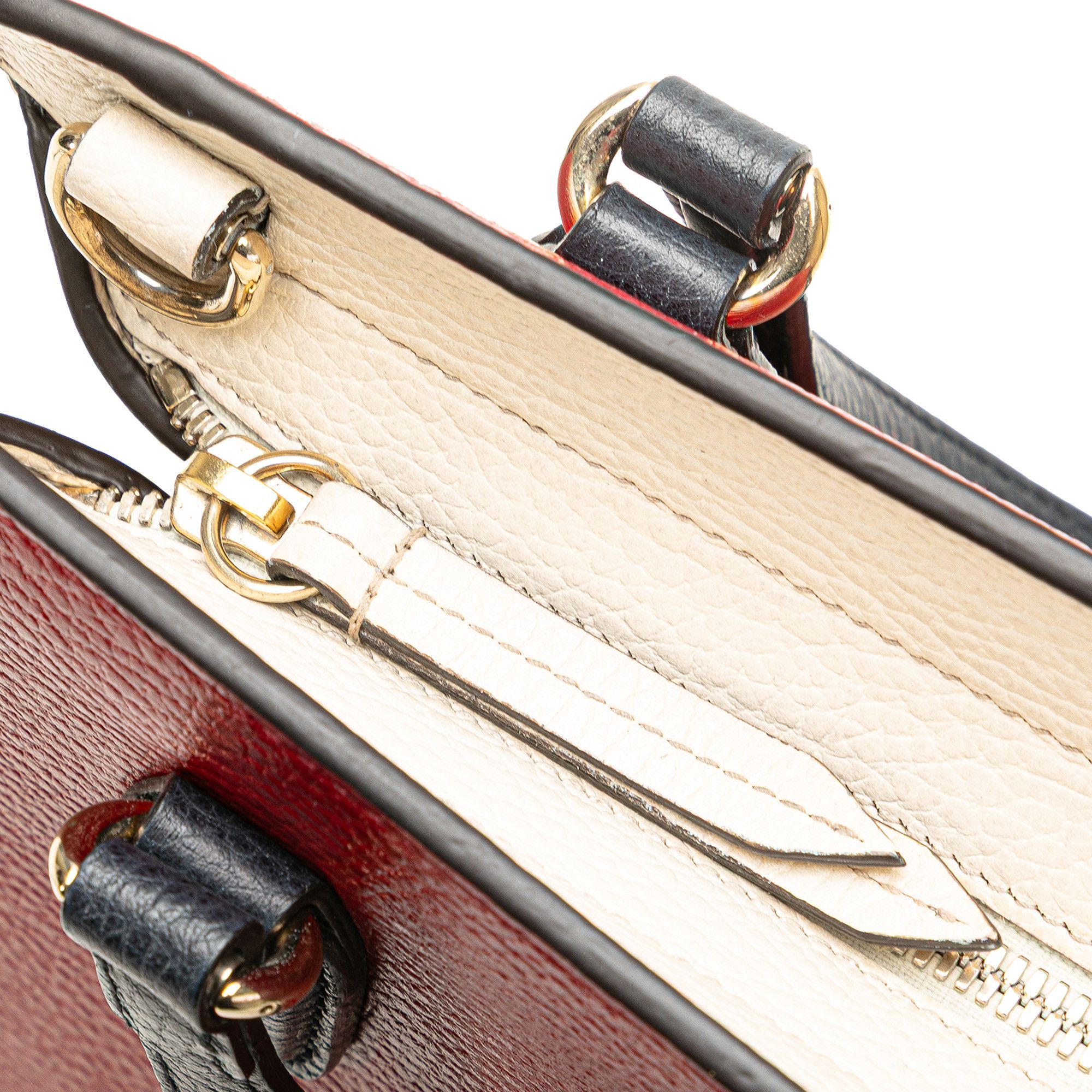Gucci Gucci Medium Tricolor Pebbled Calfskin Soho Convertible Top Handle Bag Size ONE SIZE - 11 Thumbnail