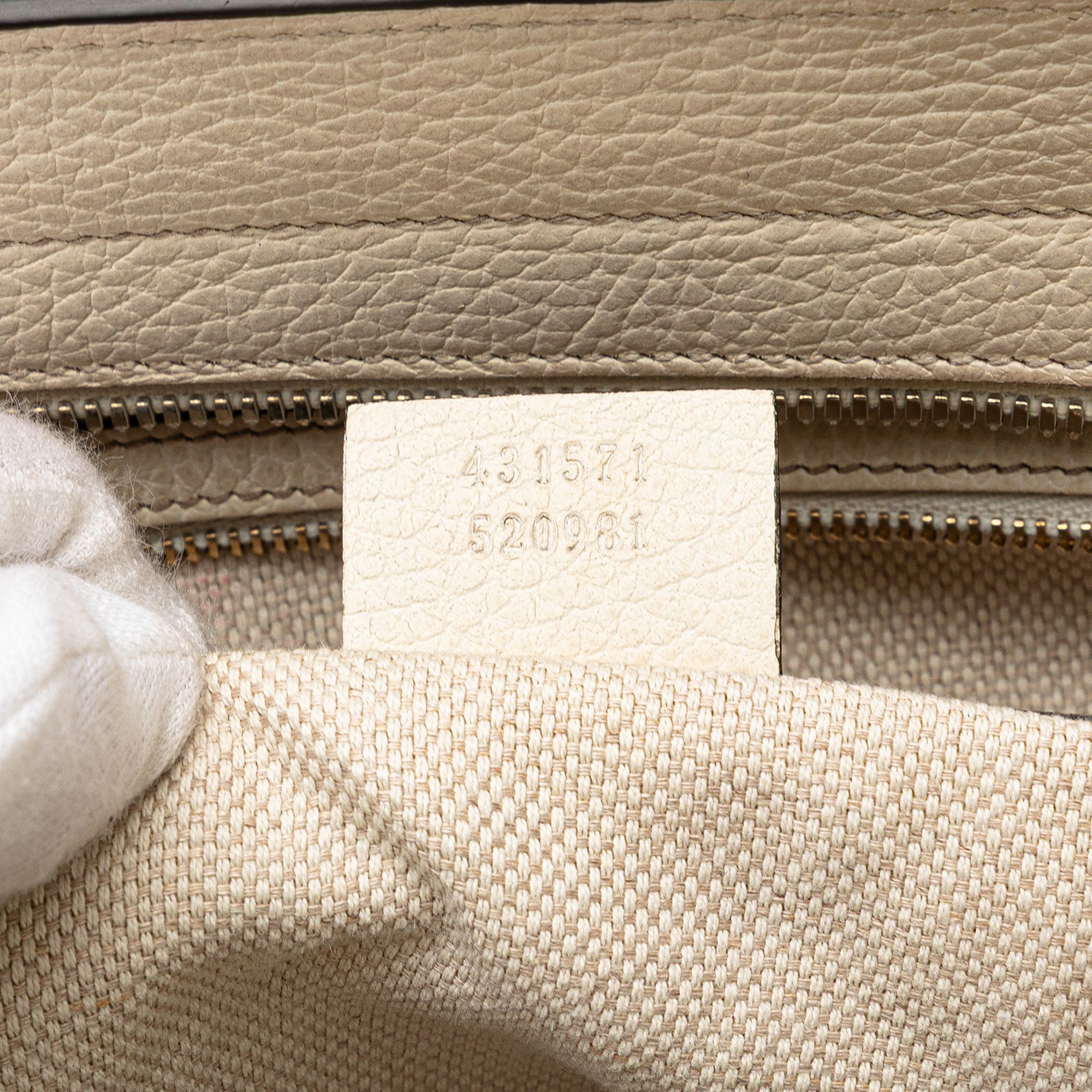 Gucci Gucci Medium Tricolor Pebbled Calfskin Soho Convertible Top Handle Bag Size ONE SIZE - 6 Thumbnail