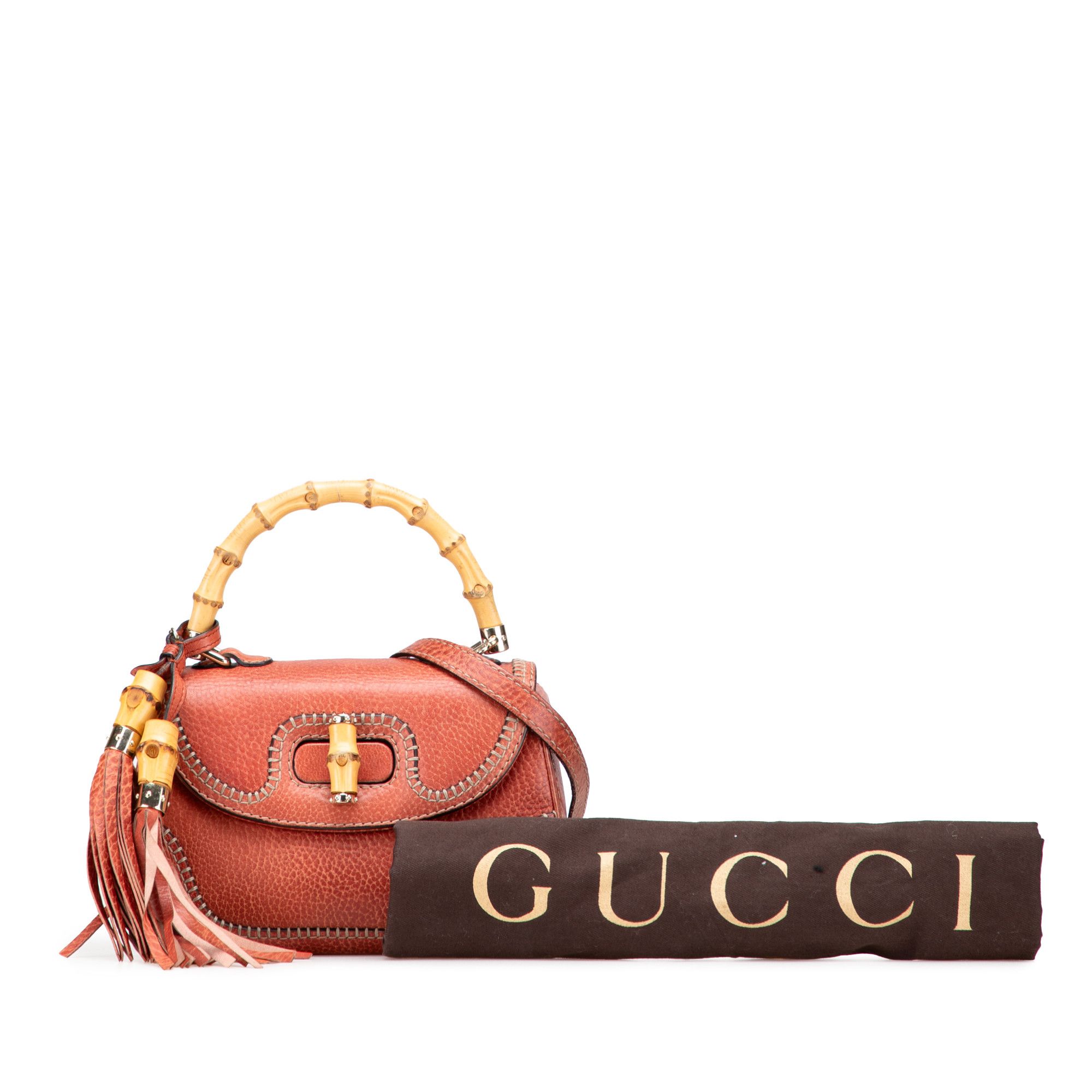 Gucci Gucci Small Leather New Bamboo Satchel Size ONE SIZE - 14 Thumbnail