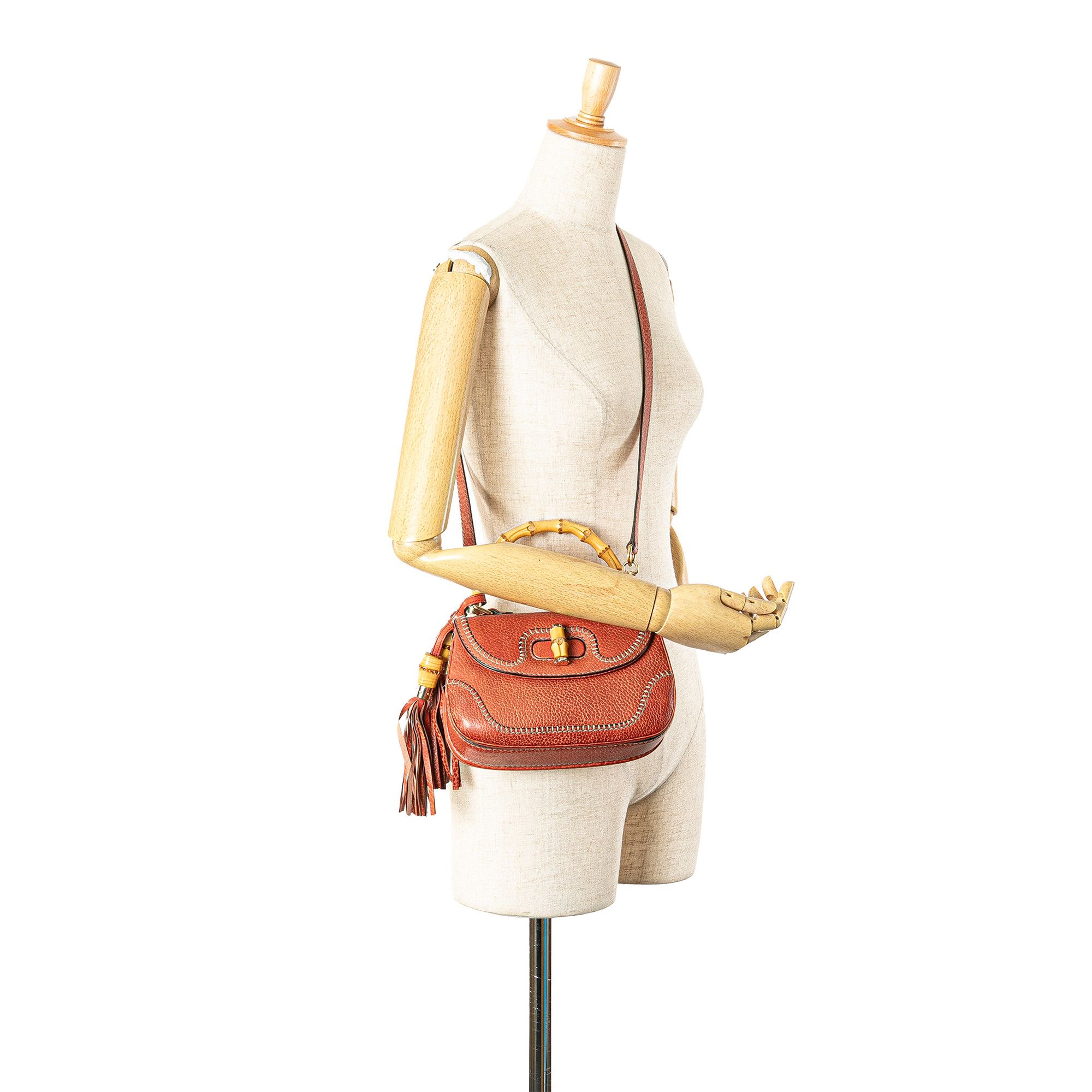 Gucci Gucci Small Leather New Bamboo Satchel Size ONE SIZE - 13 Thumbnail