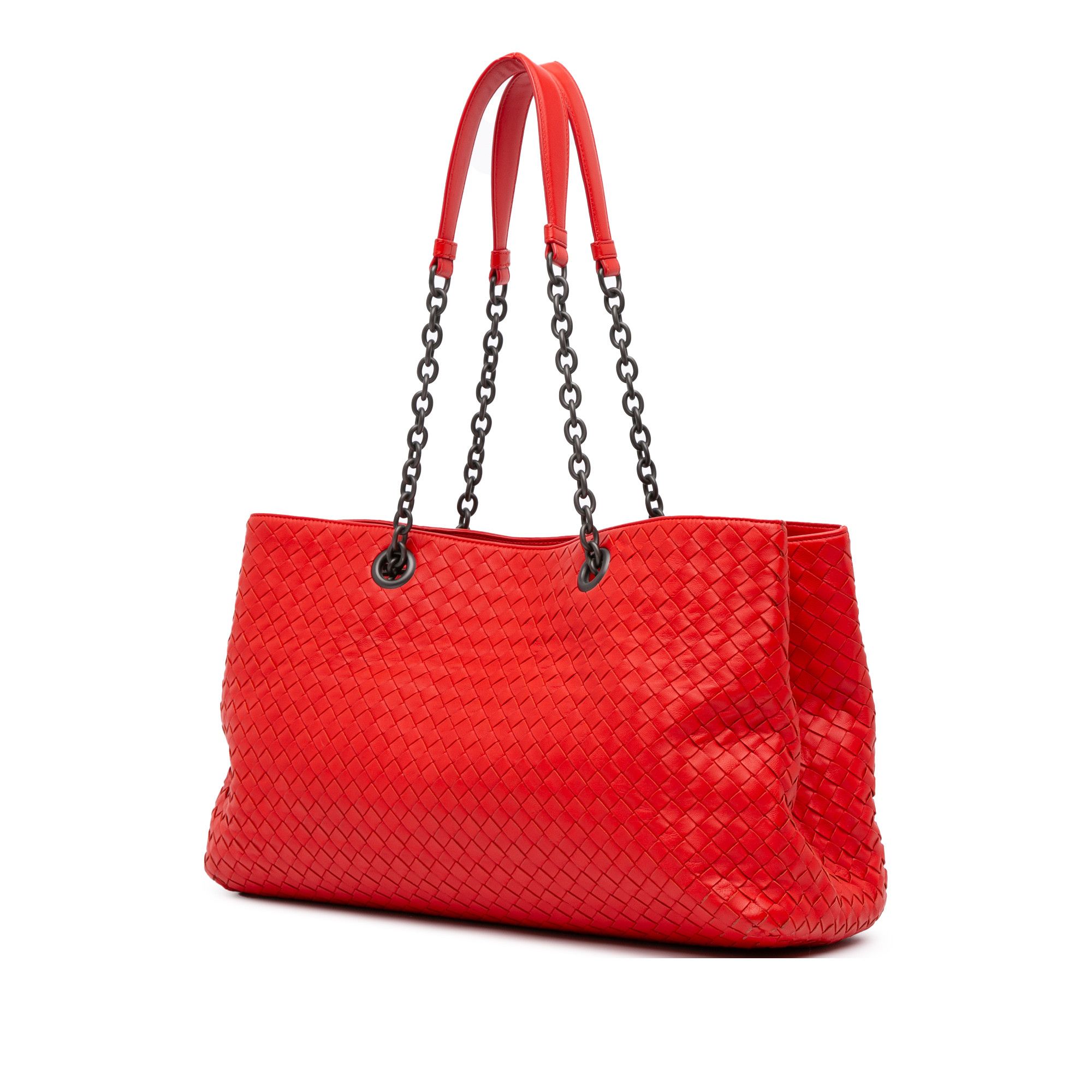 Bottega Veneta Bottega Veneta Medium Nappa Intrecciato Double Chain Tote Size ONE SIZE - 2 Thumbnail