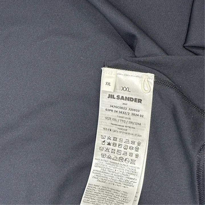 Jil Sander JIL SANDER Black Short Sleeve T-Shirt 0079 Size US XXL / EU 58 / 5 - 3 Thumbnail