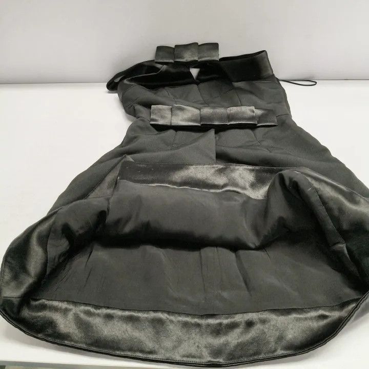 Jil Sander JIL SANDER Black Sleeveless Dress with Bow Detail 0079 Size US 34 / EU 50 - 7 Thumbnail