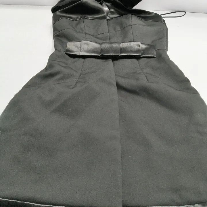 Jil Sander JIL SANDER Black Sleeveless Dress with Bow Detail 0079 Size US 34 / EU 50 - 8 Thumbnail