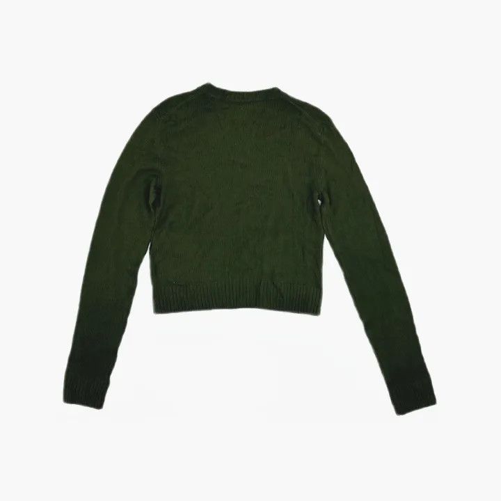 Jil Sander JIL SANDER Green Long Sleeve Knit Sweater 0079 Size US S / EU 44-46 / 1 - 3 Thumbnail
