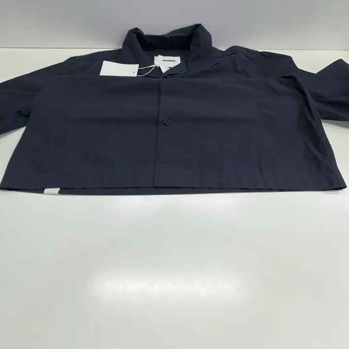 Jil Sander JIL SANDER Short Sleeve Pocket Shirt in Blue 0079 Size US M / EU 48-50 / 2 - 9 Thumbnail