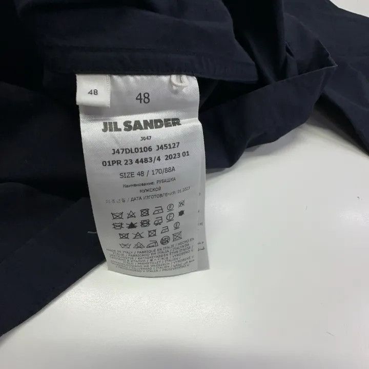 Jil Sander JIL SANDER Short Sleeve Pocket Shirt in Blue 0079 Size US M / EU 48-50 / 2 - 4 Thumbnail