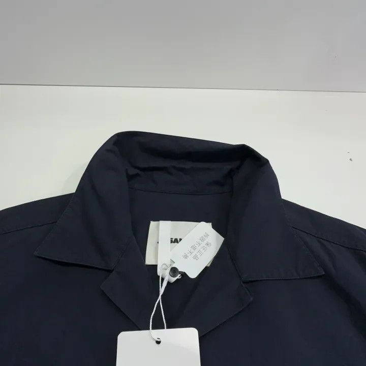 Jil Sander JIL SANDER Short Sleeve Pocket Shirt in Blue 0079 Size US M / EU 48-50 / 2 - 6 Thumbnail