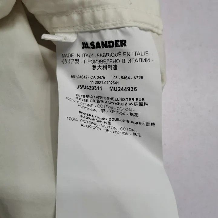 Jil Sander Jil Sander Logo Print Shirt Jacket for Men 0079 Size US M / EU 48-50 / 2 - 3 Thumbnail