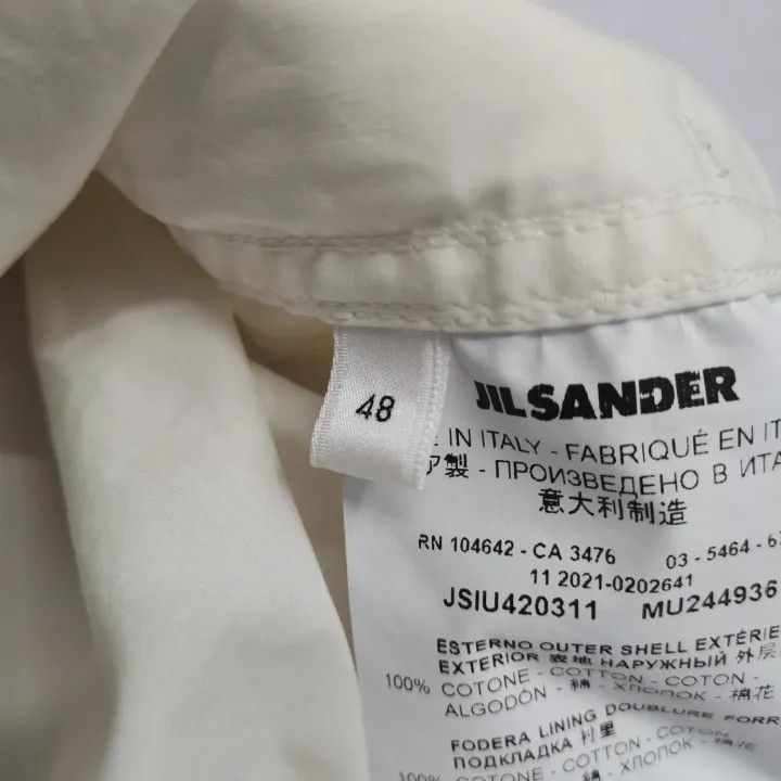 Jil Sander Jil Sander Logo Print Shirt Jacket for Men 0079 Size US M / EU 48-50 / 2 - 4 Thumbnail