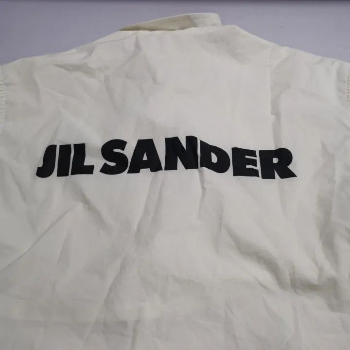 Jil Sander Jil Sander Logo Print Shirt Jacket for Men 0079 Size US M / EU 48-50 / 2 - 6 Thumbnail