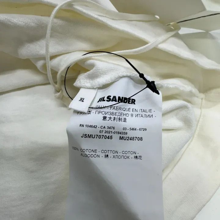 Jil Sander JIL SANDER Logo Print Short Sleeve T-Shirt 0079 Size US XL / EU 56 / 4 - 4 Thumbnail