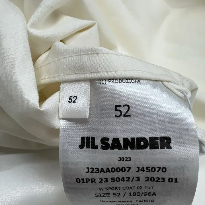Jil Sander JIL SANDER Logo Print Long Sleeve Coat 0079 Size US L / EU 52-54 / 3 - 4 Thumbnail