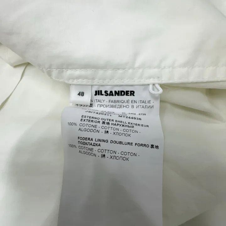 Jil Sander Jil Sander Logo Print Shirt Jacket for Men 0079 Size US M / EU 48-50 / 2 - 5 Thumbnail