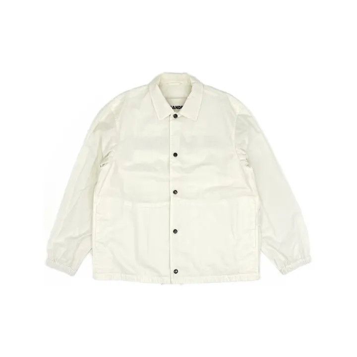 Jil Sander Jil Sander Logo Print Shirt Jacket for Men 0079 Size US M / EU 48-50 / 2 - 2 Thumbnail