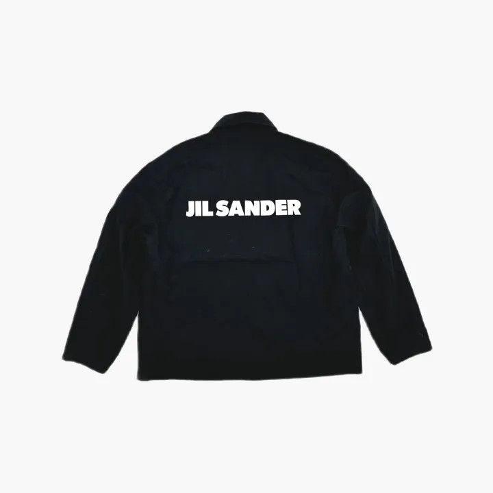Jil Sander JIL SANDER Black Logo Print Jacket 0079 Size US L / EU 52-54 / 3 - 3 Thumbnail