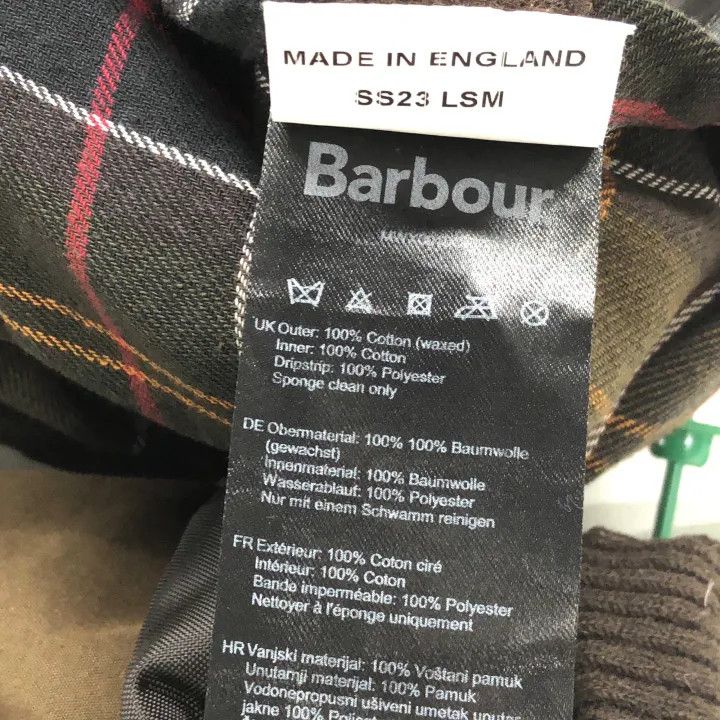 Barbour Barbour Olive Green Waxed Jacket for Men 0079 Size US S / EU 44-46 / 1 - 3 Thumbnail