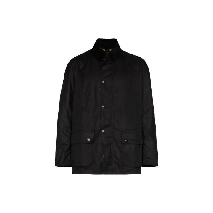 Barbour Barbour Navy Waxed Jacket for Men 0079 Size US L / EU 52-54 / 3 - 2 Thumbnail