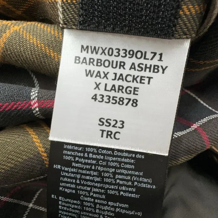 Barbour Barbour Ashby Waxed Jacket for Men 0079 Size US XL / EU 56 / 4 - 3 Thumbnail