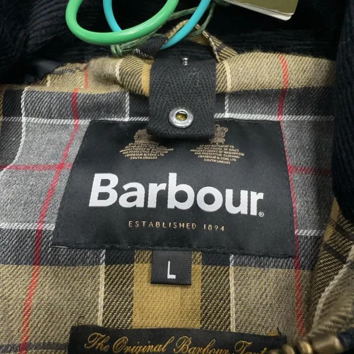 Barbour Barbour Navy Waxed Jacket for Men 0079 Size US L / EU 52-54 / 3 - 3 Thumbnail