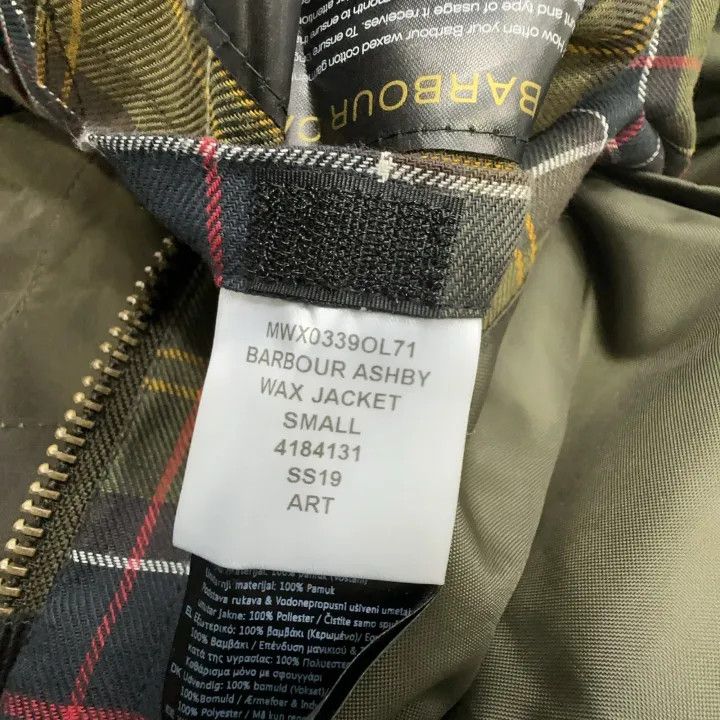 Barbour Barbour Ashby Green Waxed Jacket for Men 0079 Size US S / EU 44-46 / 1 - 2 Thumbnail