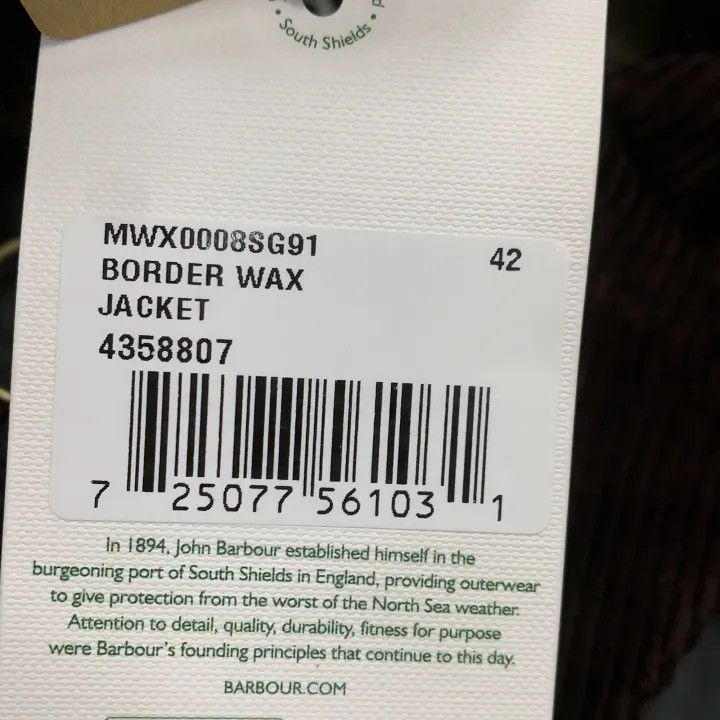Barbour Barbour Classic Long Sleeve Waxed Jacket 0079 Size US L / EU 52-54 / 3 - 4 Thumbnail