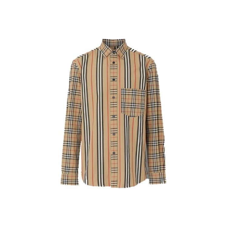 Burberry Burberry Classic Cut Cotton Shirt for Men 0079 Size US L / EU 52-54 / 3 - 9 Thumbnail