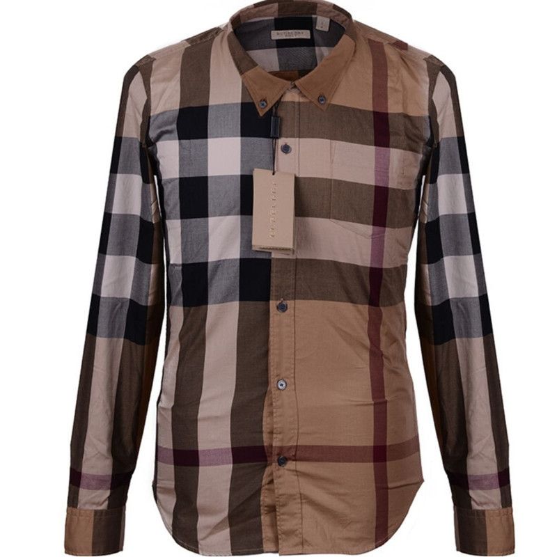Burberry Burberry Casual Plaid Shirt in Brown 0079 Size US L / EU 52-54 / 3 - 2 Thumbnail