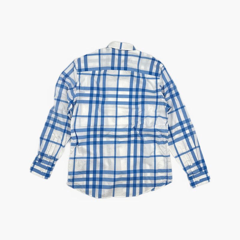 Burberry Burberry Checked Button-Up Long Sleeve Shirt 0079 Size US M / EU 48-50 / 2 - 2 Thumbnail